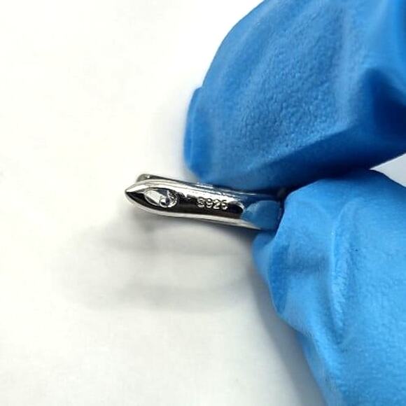 925 Sterling Silver Earrings Red Synthetic Heart Ruby Valentine Birthday Gift - Picture 2 of 6